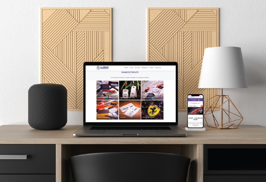 Création d&rsquo;un site web pour : La Griffe