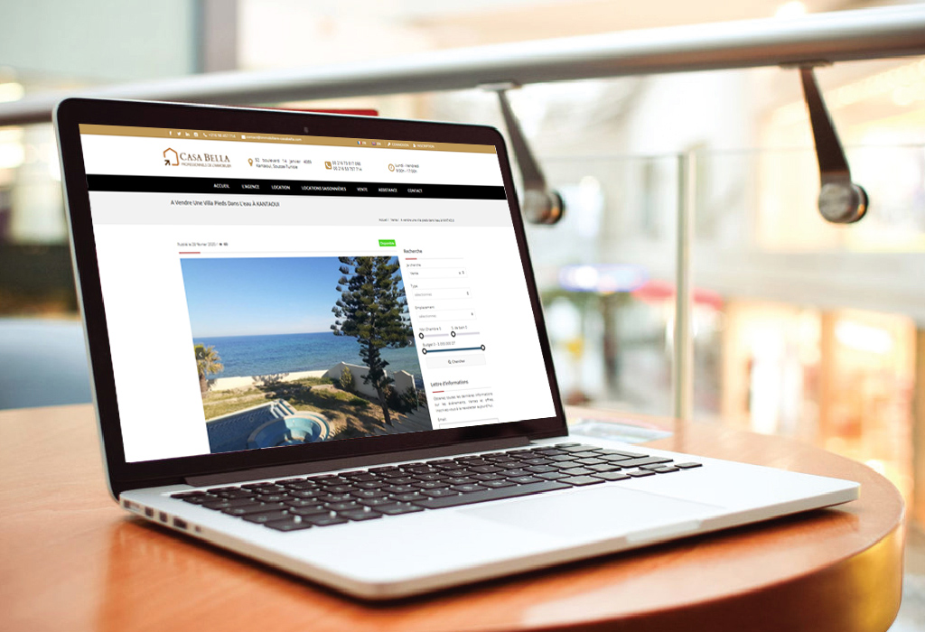 Création d&rsquo;un site web pour : Casabella