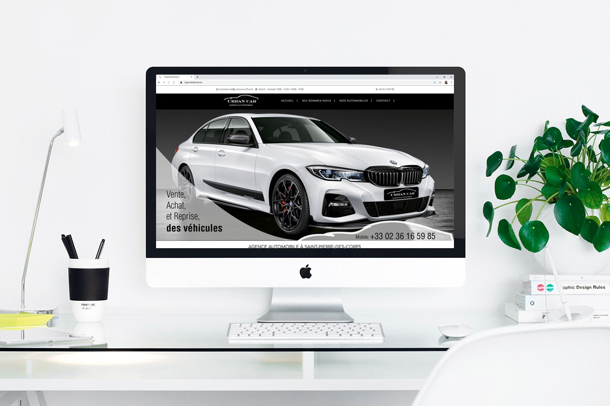 Création d&rsquo;un site web pour: Urban Car