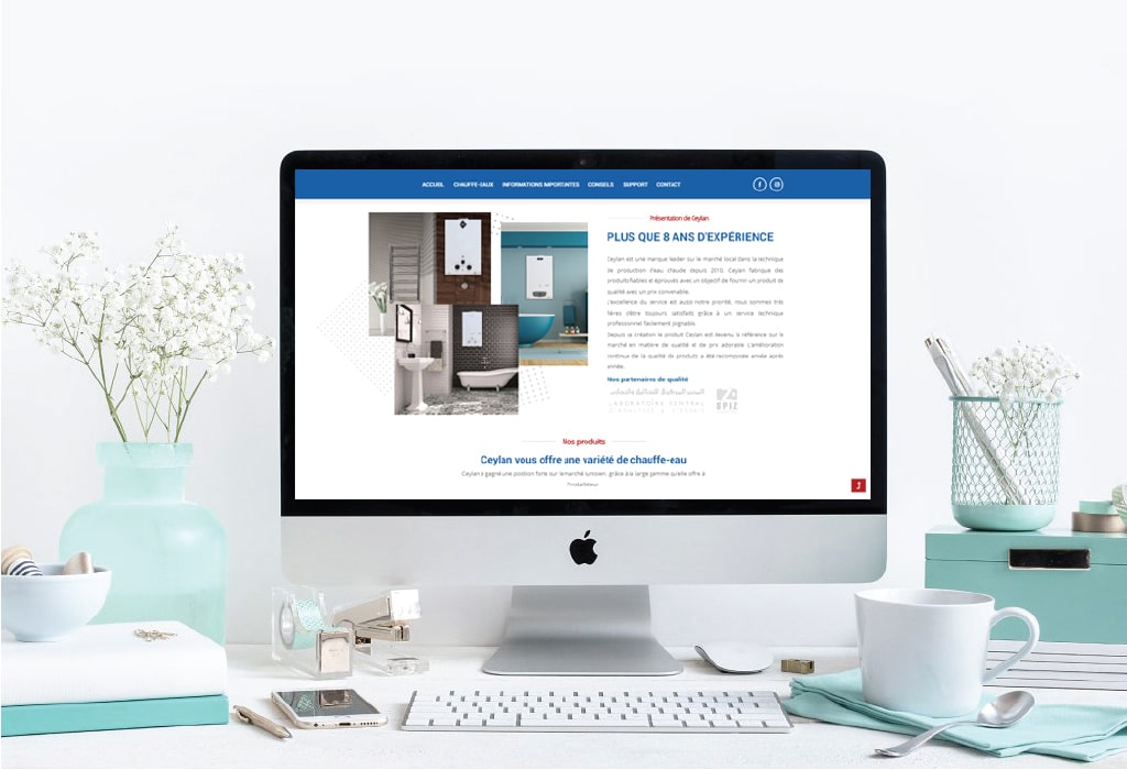 Création d&rsquo;un site web pour : Ceylan