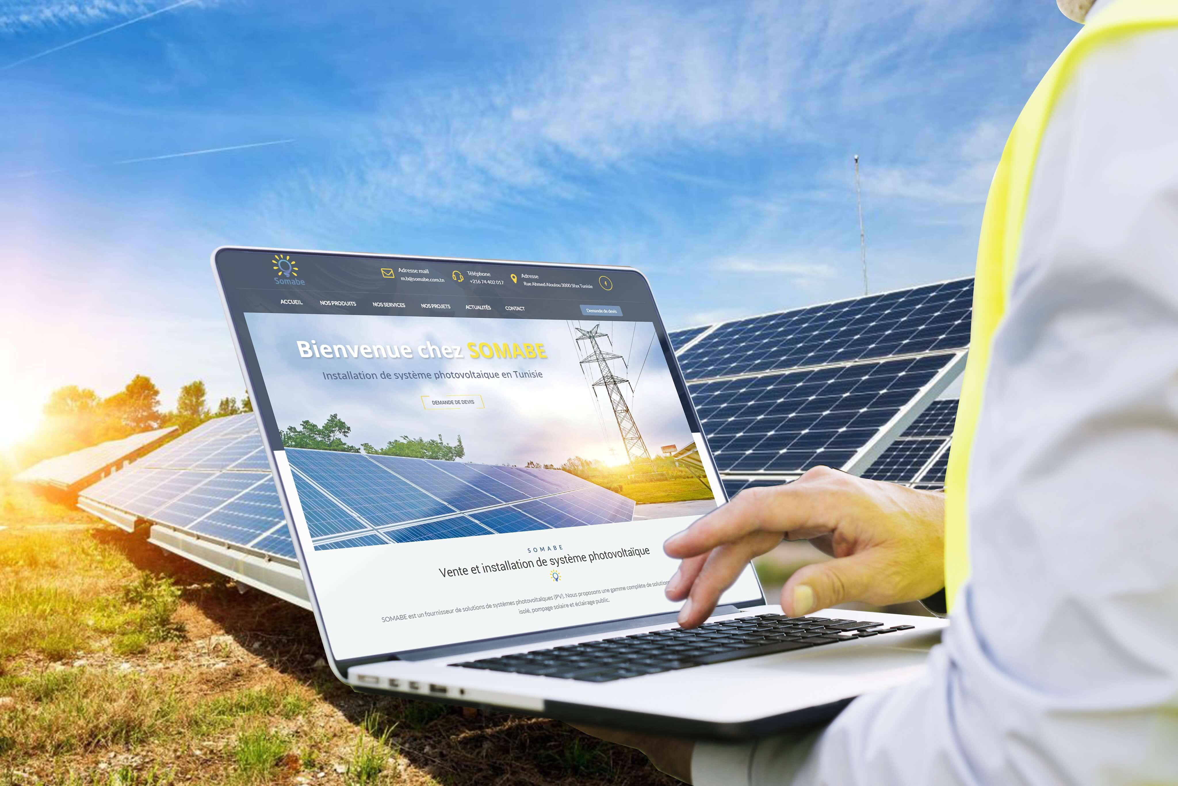 Création d&rsquo;un site web pour : SOMABE