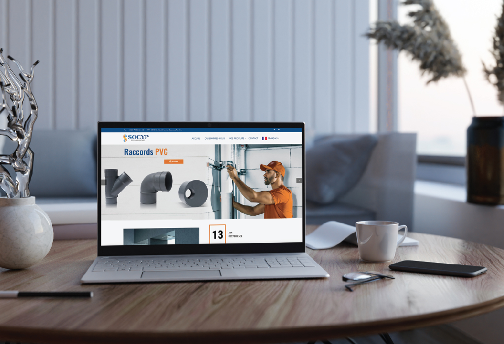 Création site web catalogue pour Socyp sanitaire