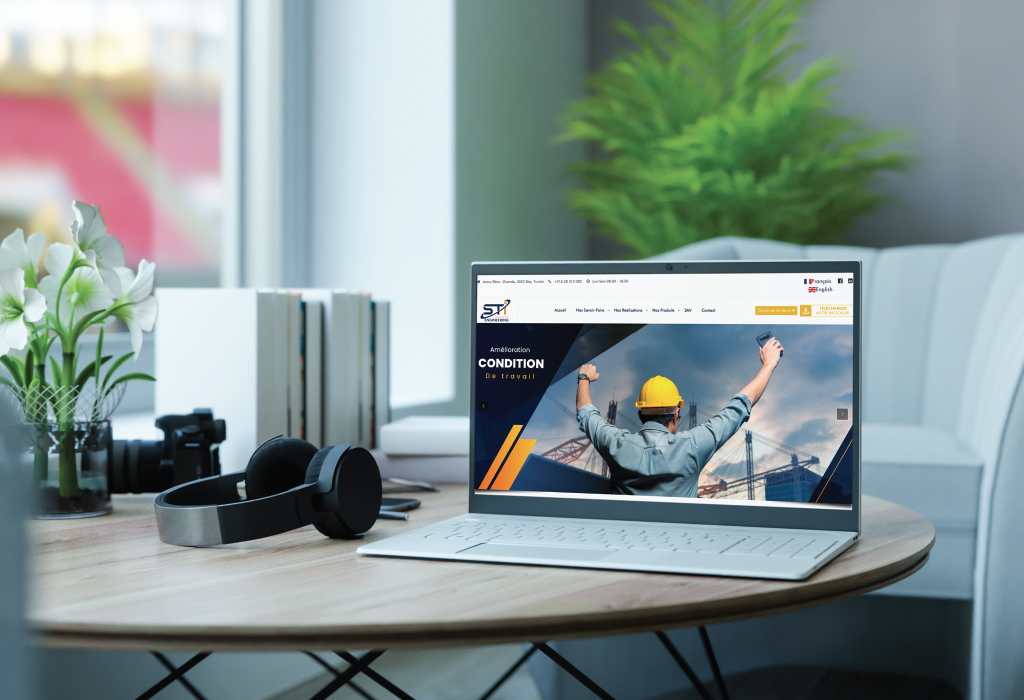 Création site web pour STI Industries