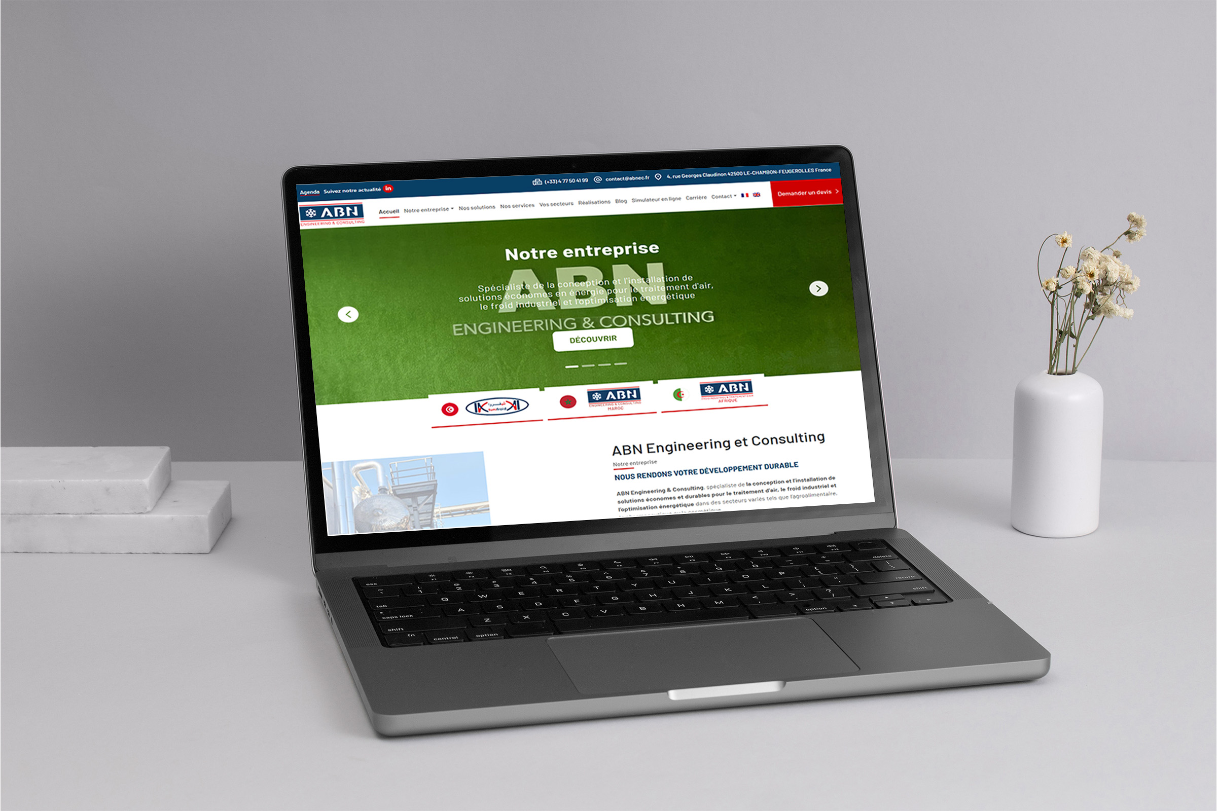 Création site web pour ABN